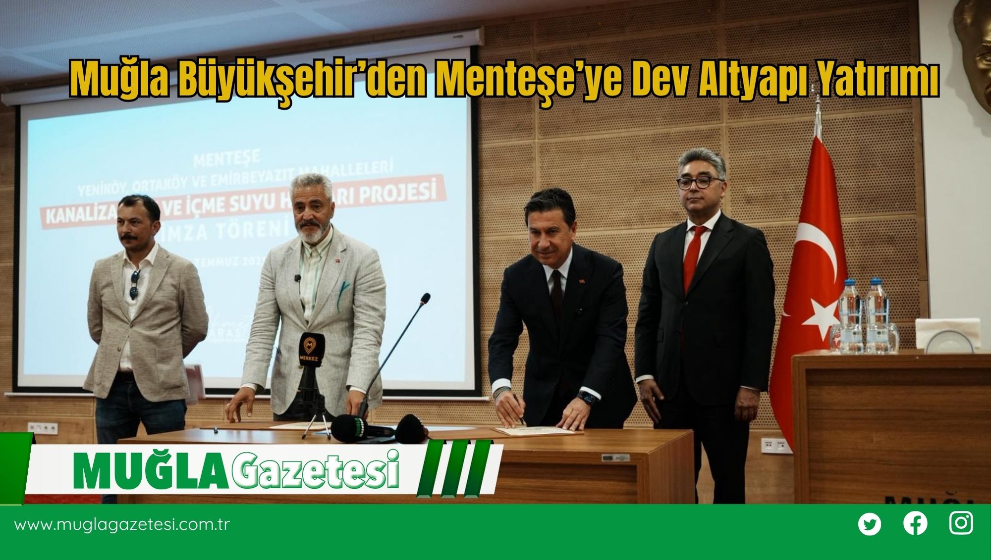 Muğla Büyükşehir’den Menteşe’ye Dev Altyapı Yatırımı