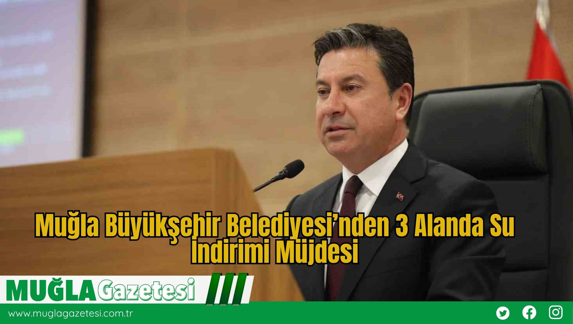 Muğla Büyükşehir Belediyesi’nden 3 Alanda Su İndirimi Müjdesi