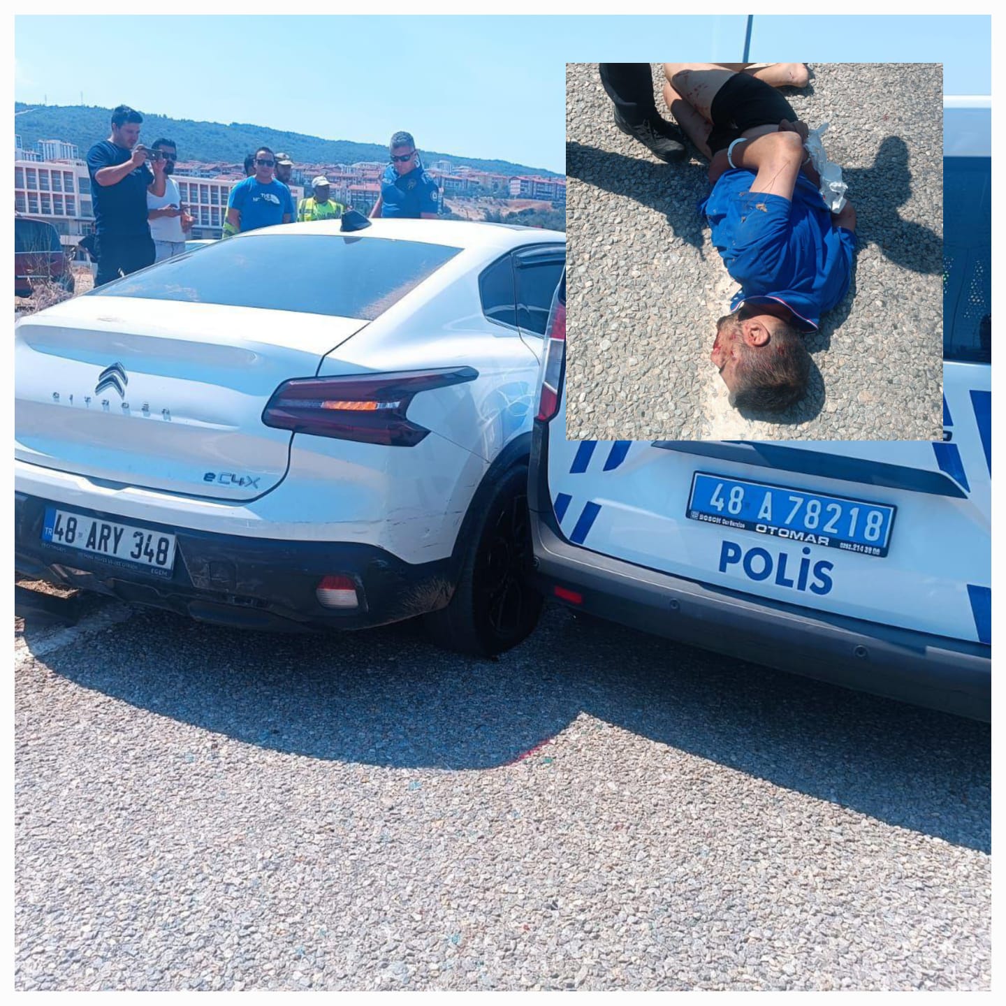 Menteşe'de 4 Polis Otosunu Hurdaya Çevirdi, İfadesinde “Hatırlamıyorum” Dedi