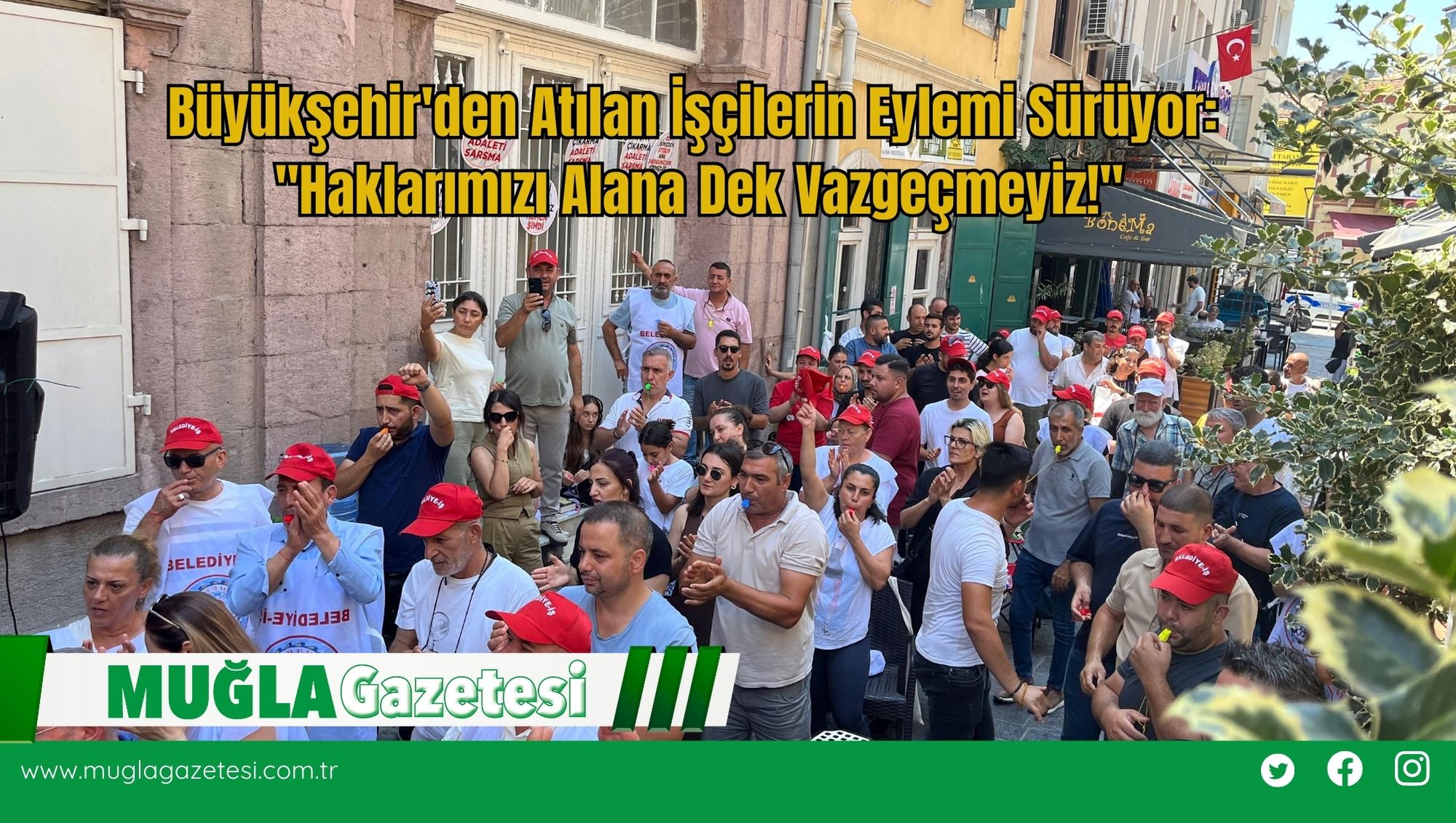 Büyükşehir'den Atılan İşçilerin Eylemi Sürüyor: 