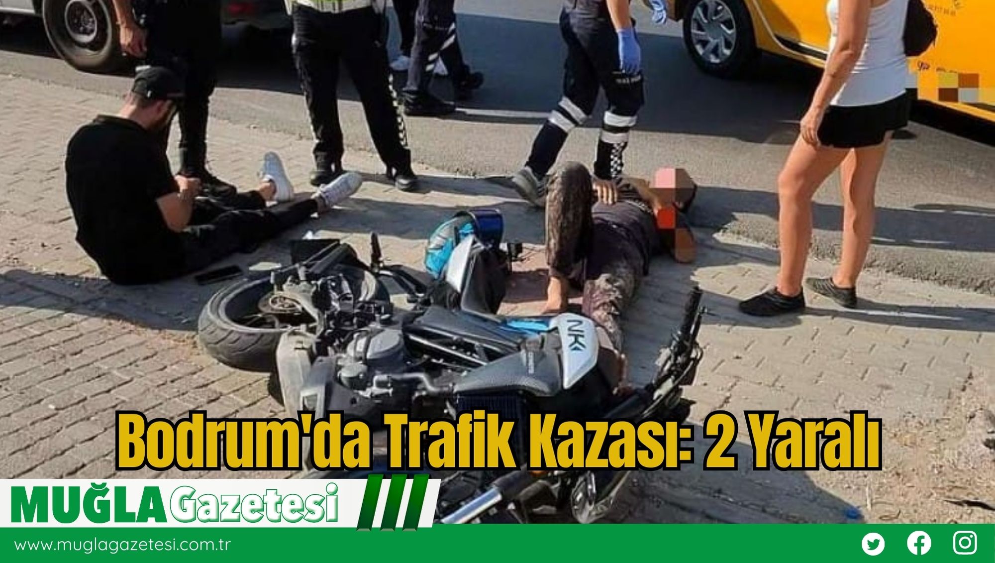 Bodrum'da Trafik Kazası: 2 Yaralı