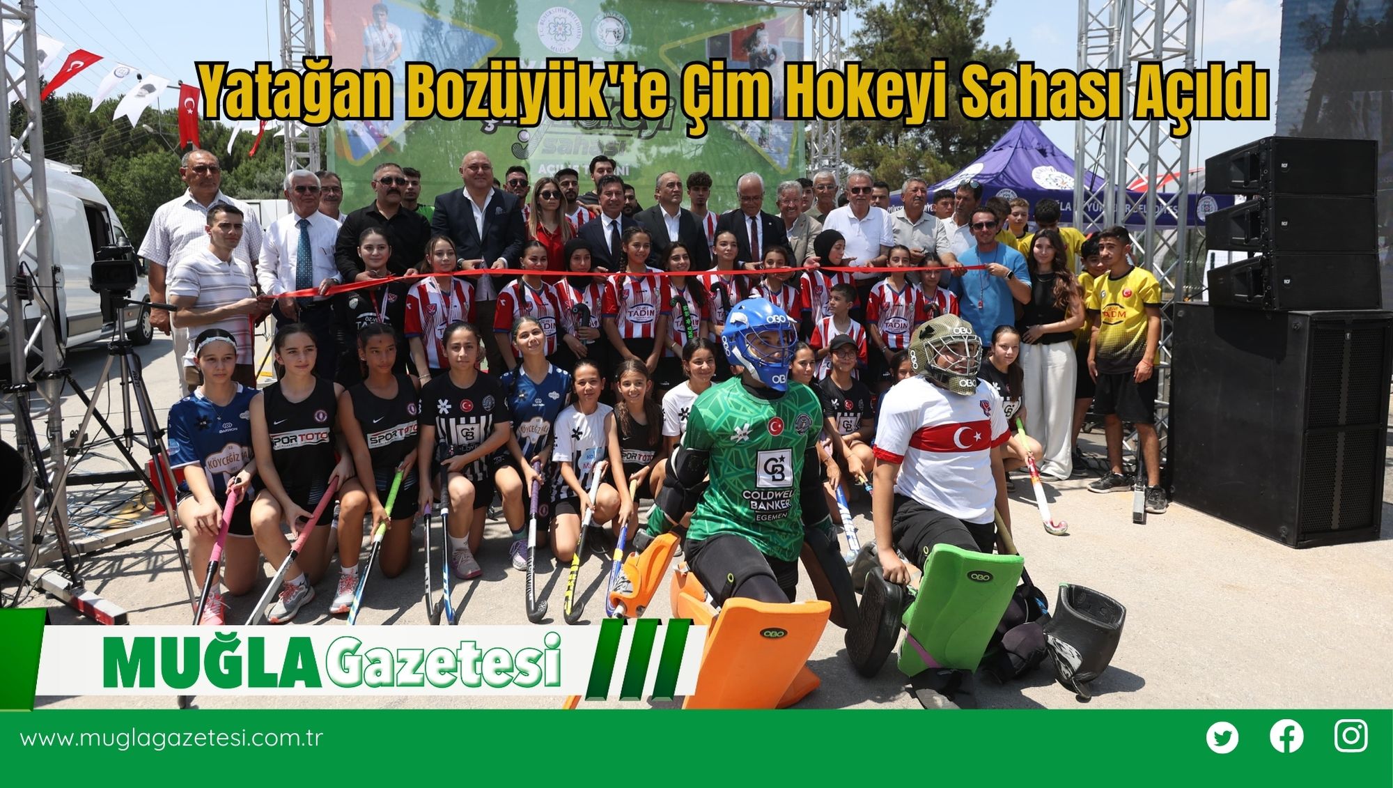 Yatağan Bozüyük'te Çim Hokeyi Sahası Açıldı