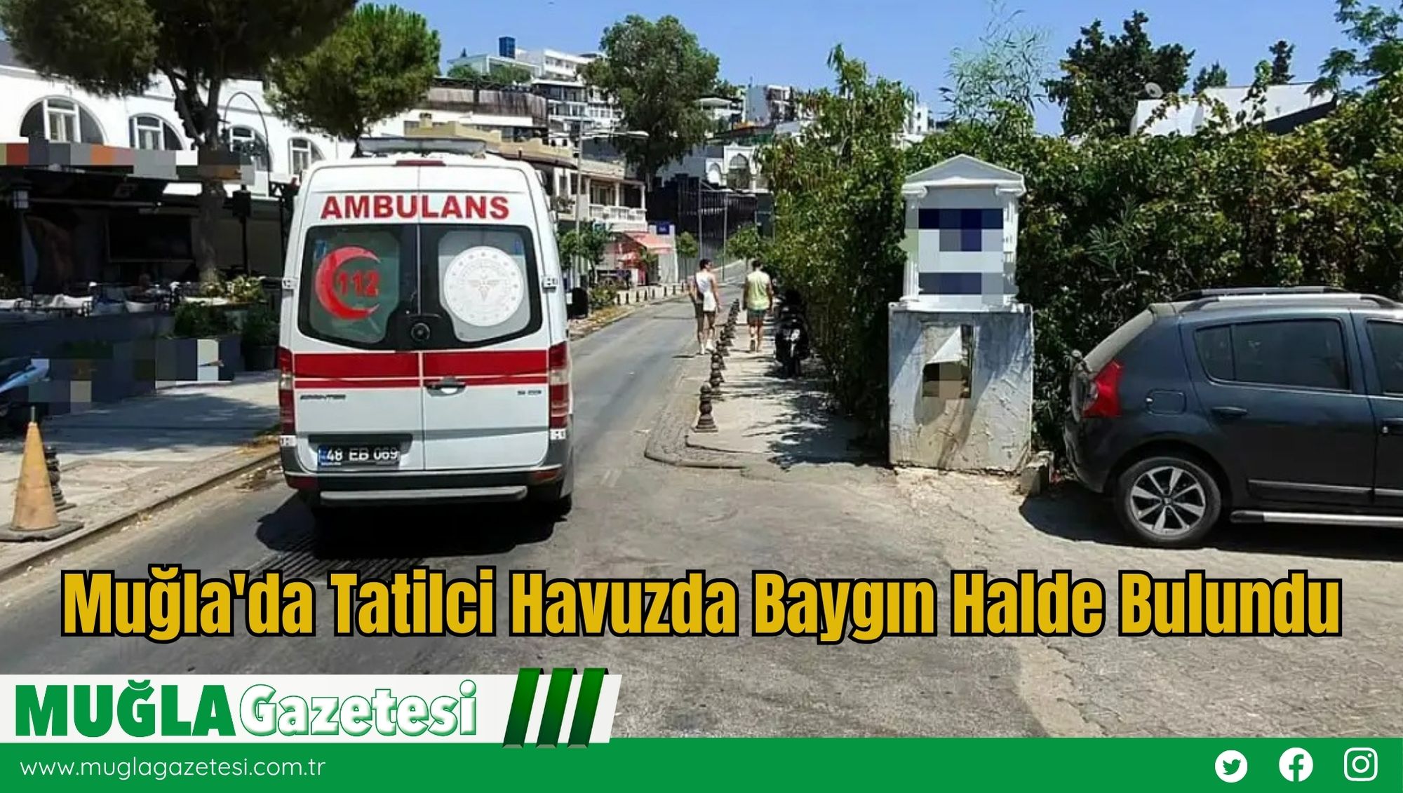 Muğla'da Tatilci Havuzda Baygın Halde Bulundu