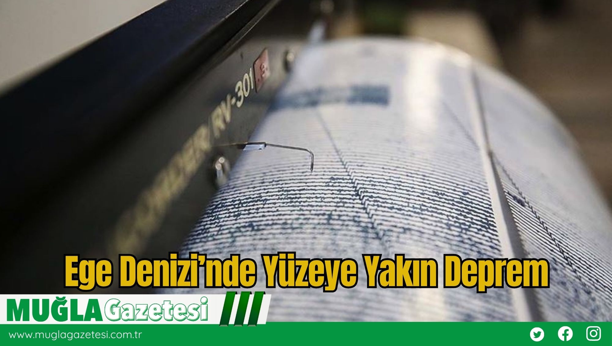 Ege Denizi’nde Yüzeye Yakın Deprem
