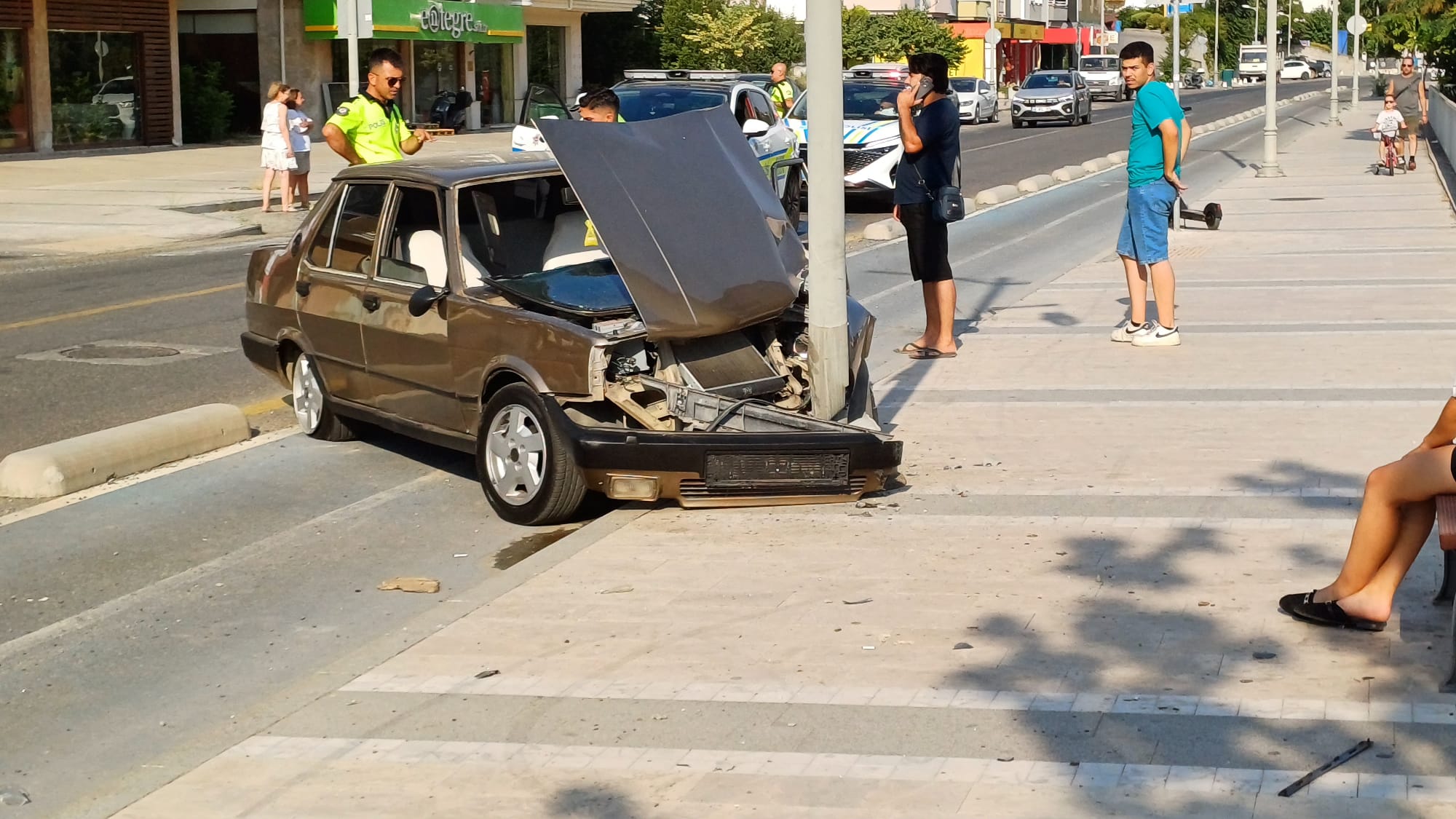 Menteşe’de Trafik Kazası: Sürücü Yaralı