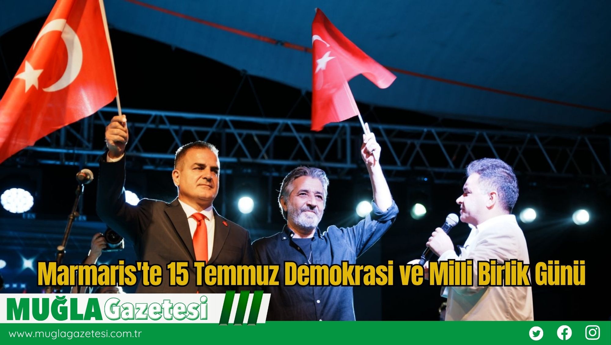 Marmaris'te 15 Temmuz Demokrasi ve Milli Birlik Günü
