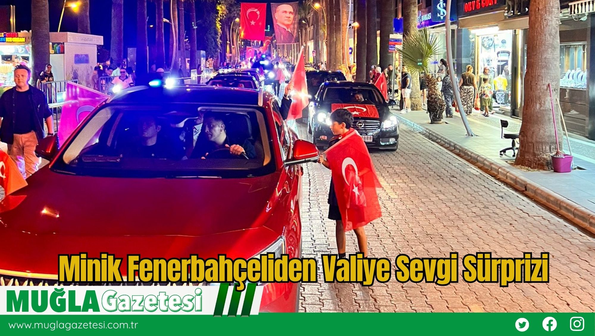 Minik Fenerbahçeliden Valiye Sevgi Sürprizi