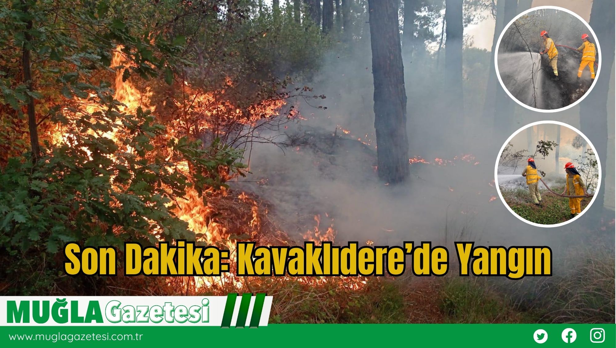 Son Dakika: Kavaklıdere’de Yangın