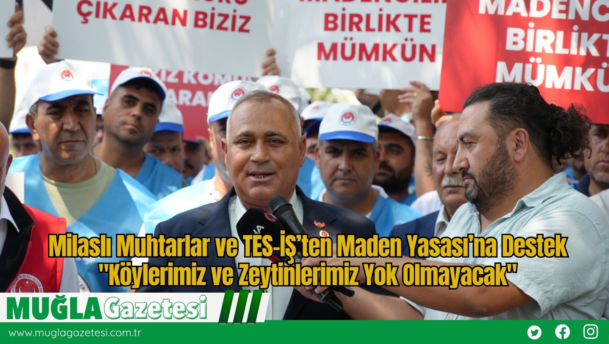 Milaslı Muhtarlar ve TES-İŞ’ten Maden Yasası’na Destek: 