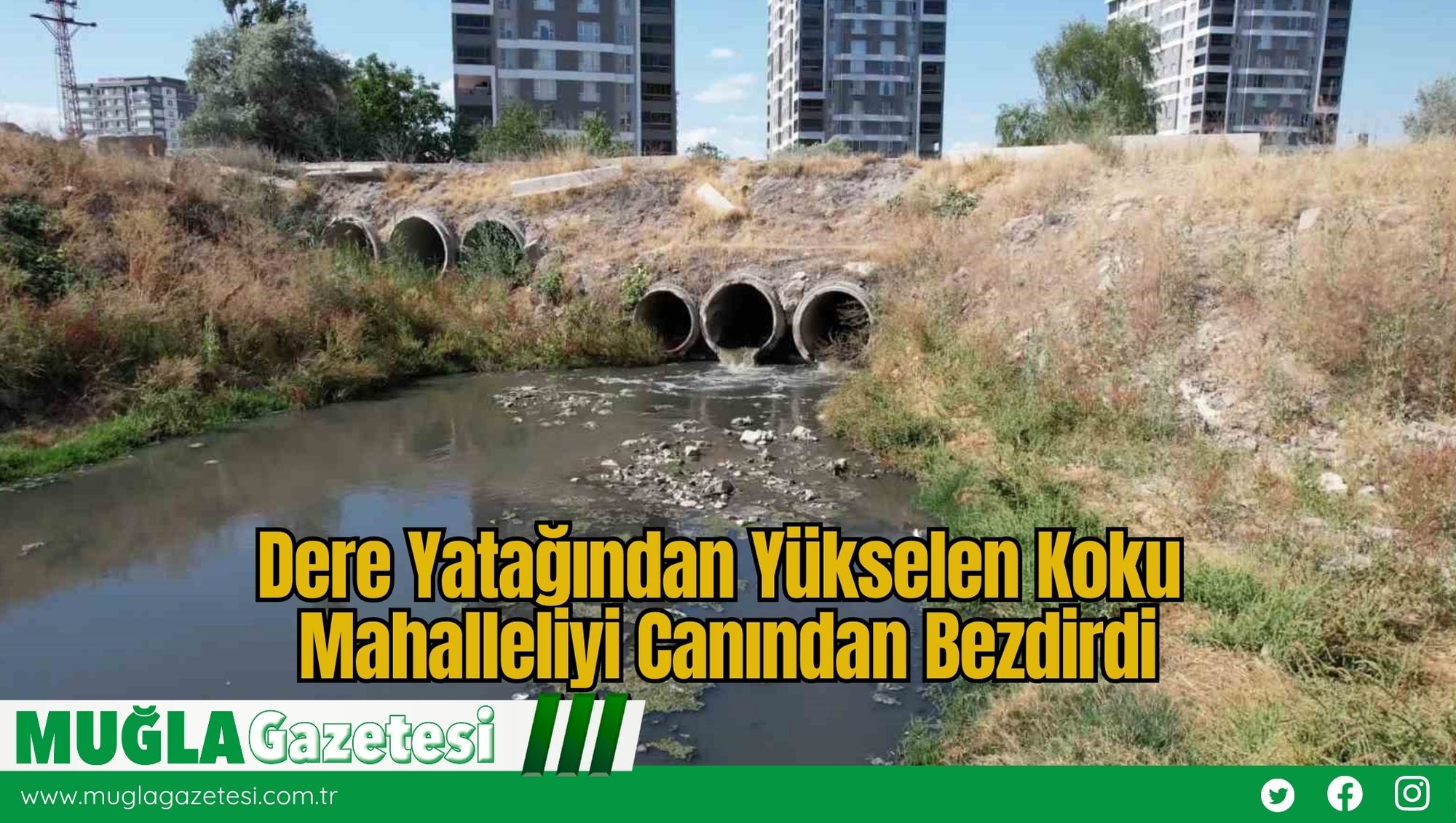 Dere Yatağından Yükselen Koku Mahalleliyi Canından Bezdirdi