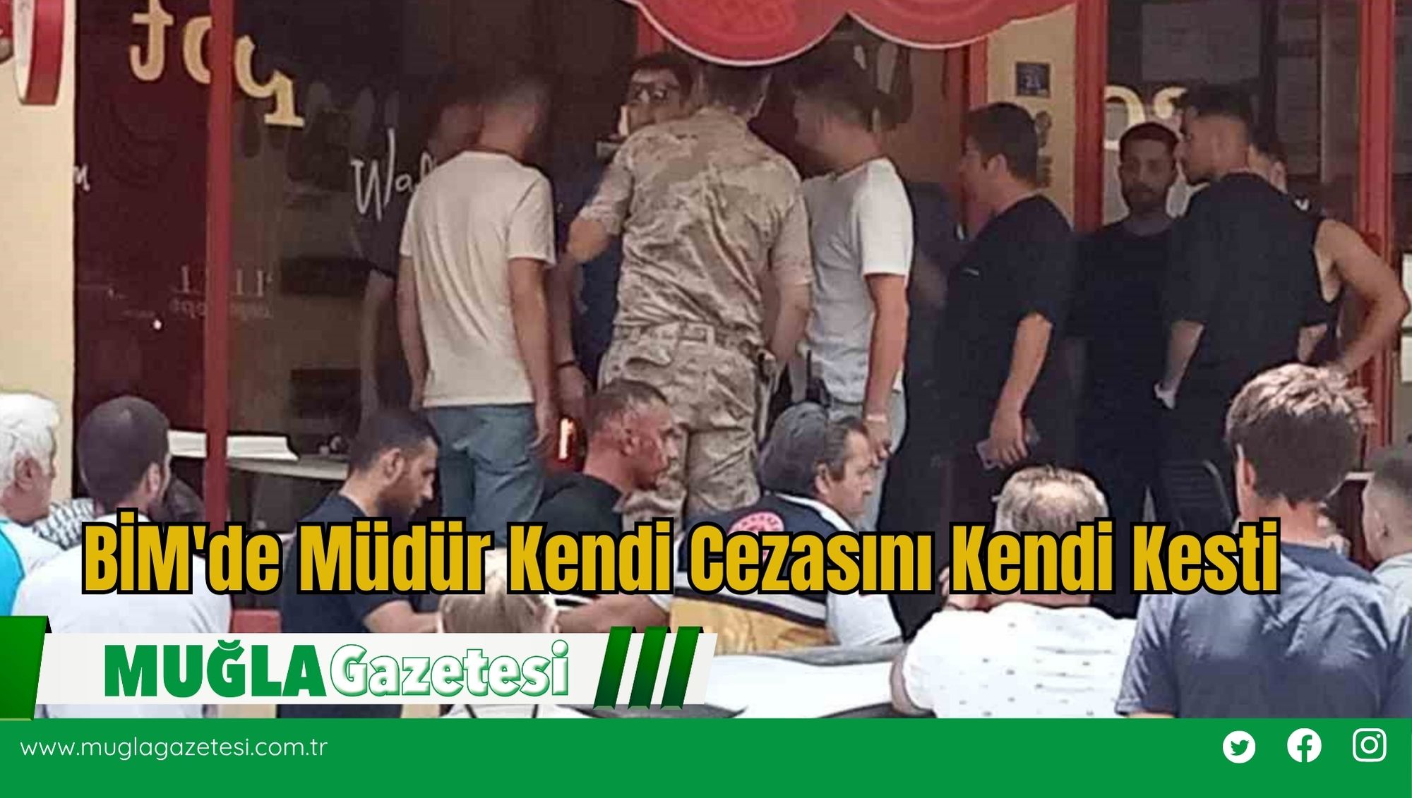 BİM'de Müdür Kendi Cezasını Kendi Kesti