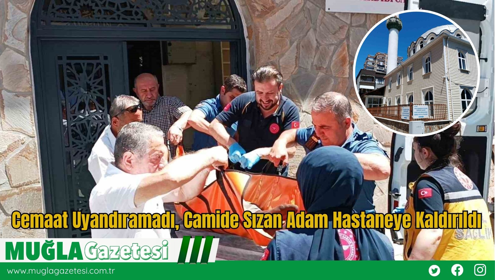 Cemaat Uyandıramadı, Camide Sızan Adam Hastaneye Kaldırıldı