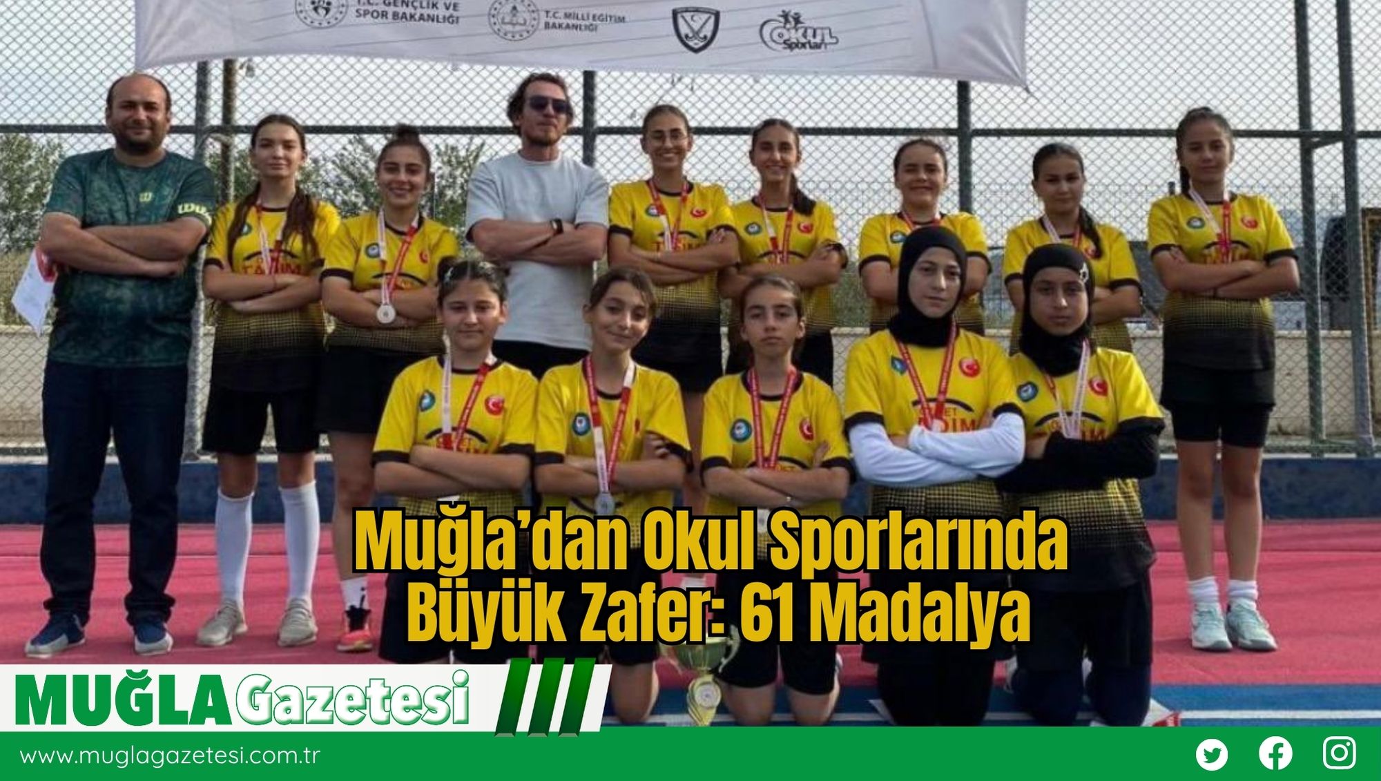 Muğla’dan Okul Sporlarında Büyük Zafer: 61 Madalya