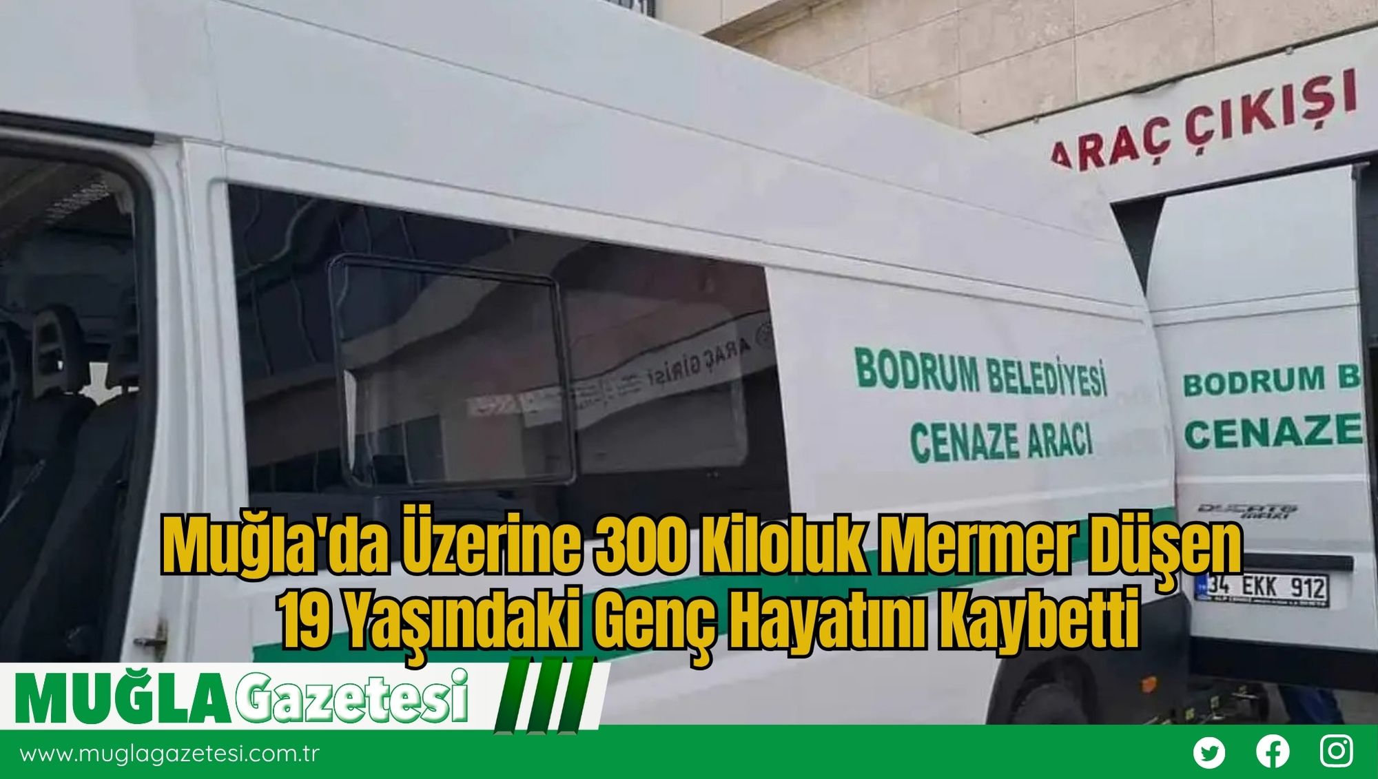 Muğla'da Üzerine 300 Kiloluk Mermer Düşen 19 Yaşındaki Genç Hayatını Kaybetti