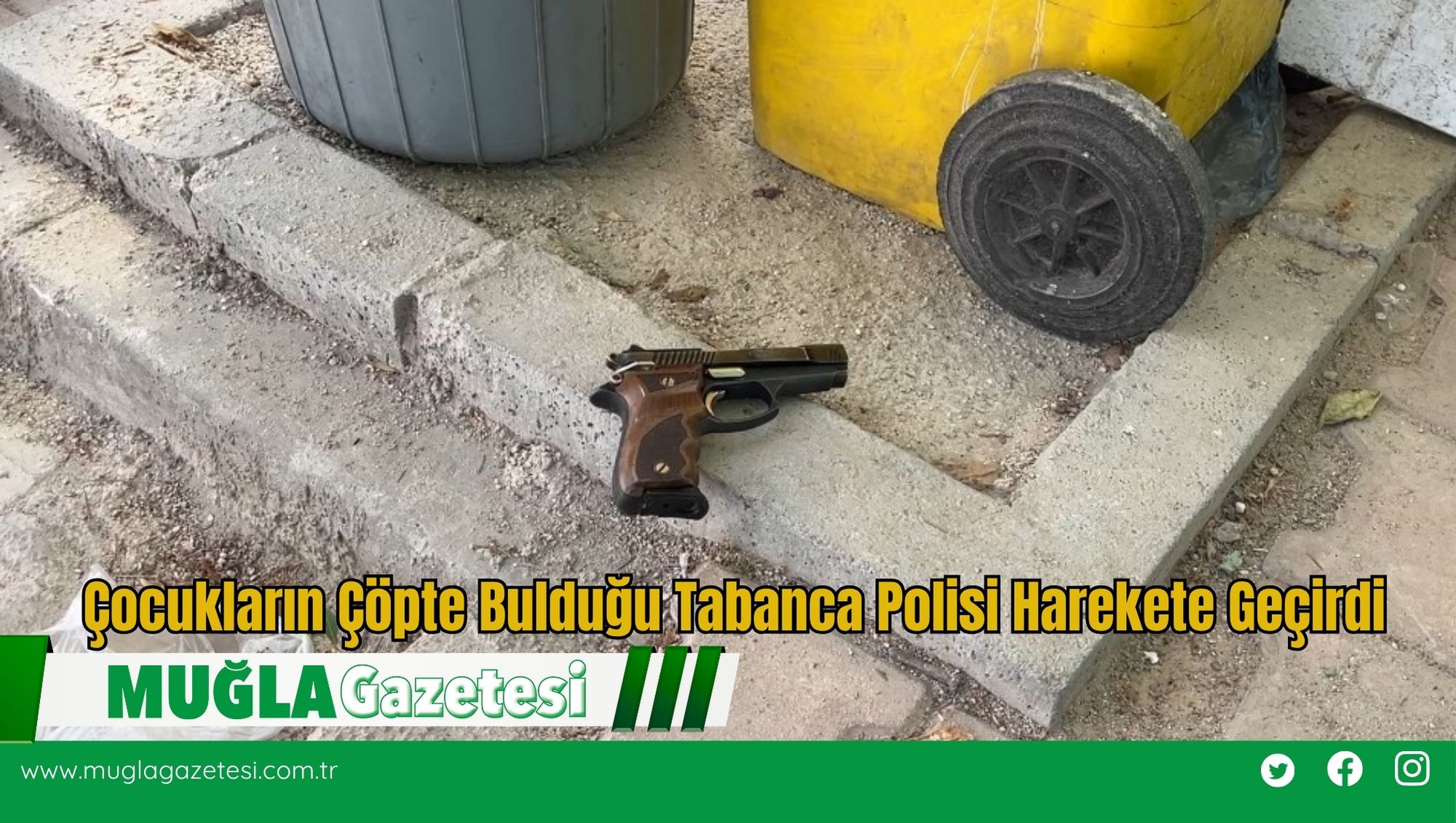 Çocukların Çöpte Bulduğu Tabanca Polisi Harekete Geçirdi