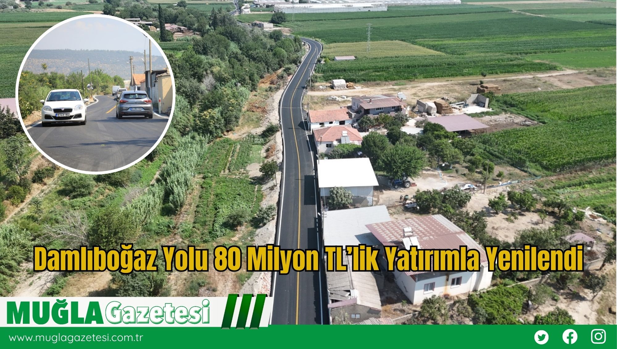 Damlıboğaz Yolu 80 Milyon TL’lik Yatırımla Yenilendi