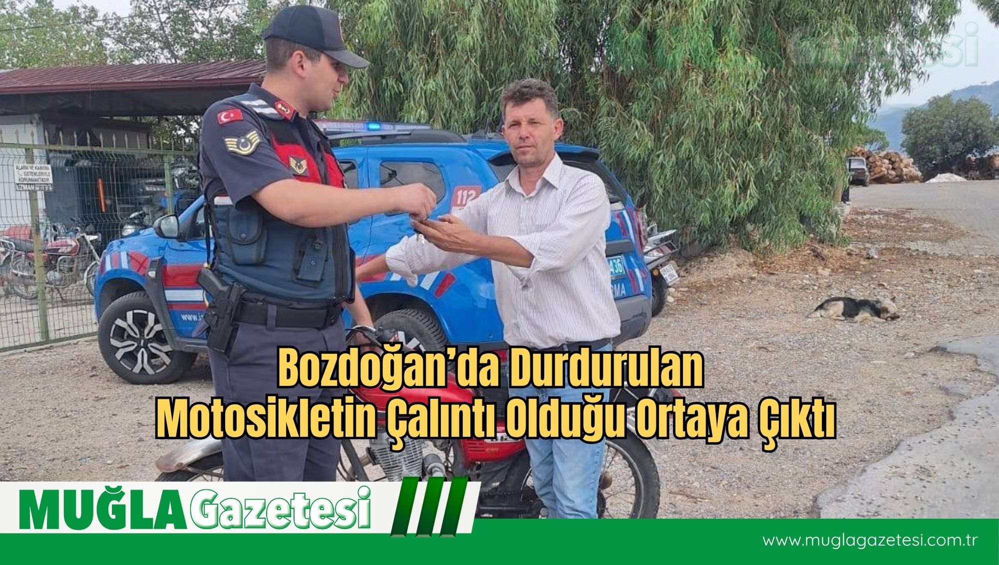 Bozdoğan’da Durdurulan Motosikletin Çalıntı Olduğu Ortaya Çıktı