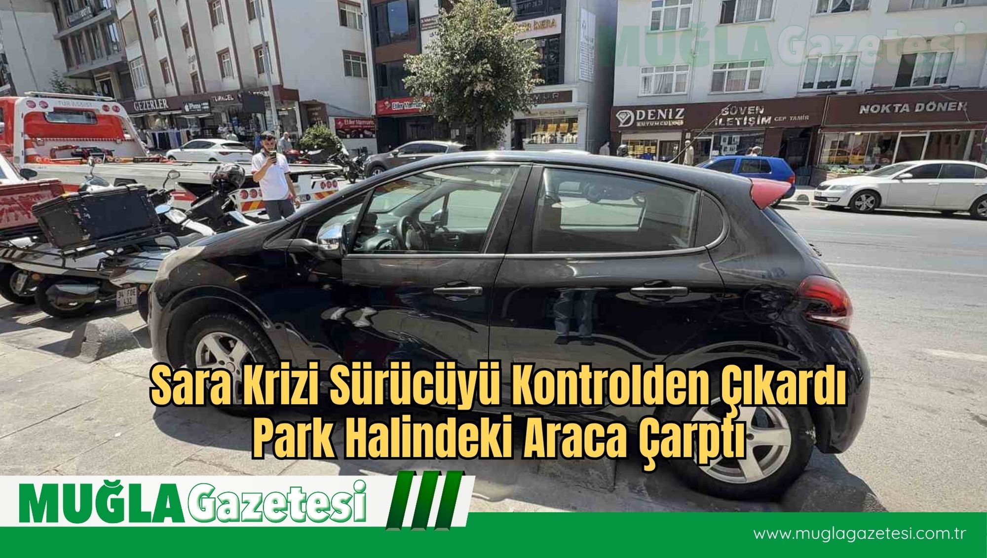 Sara Krizi Sürücüyü Kontrolden Çıkardı: Park Halindeki Araca Çarptı