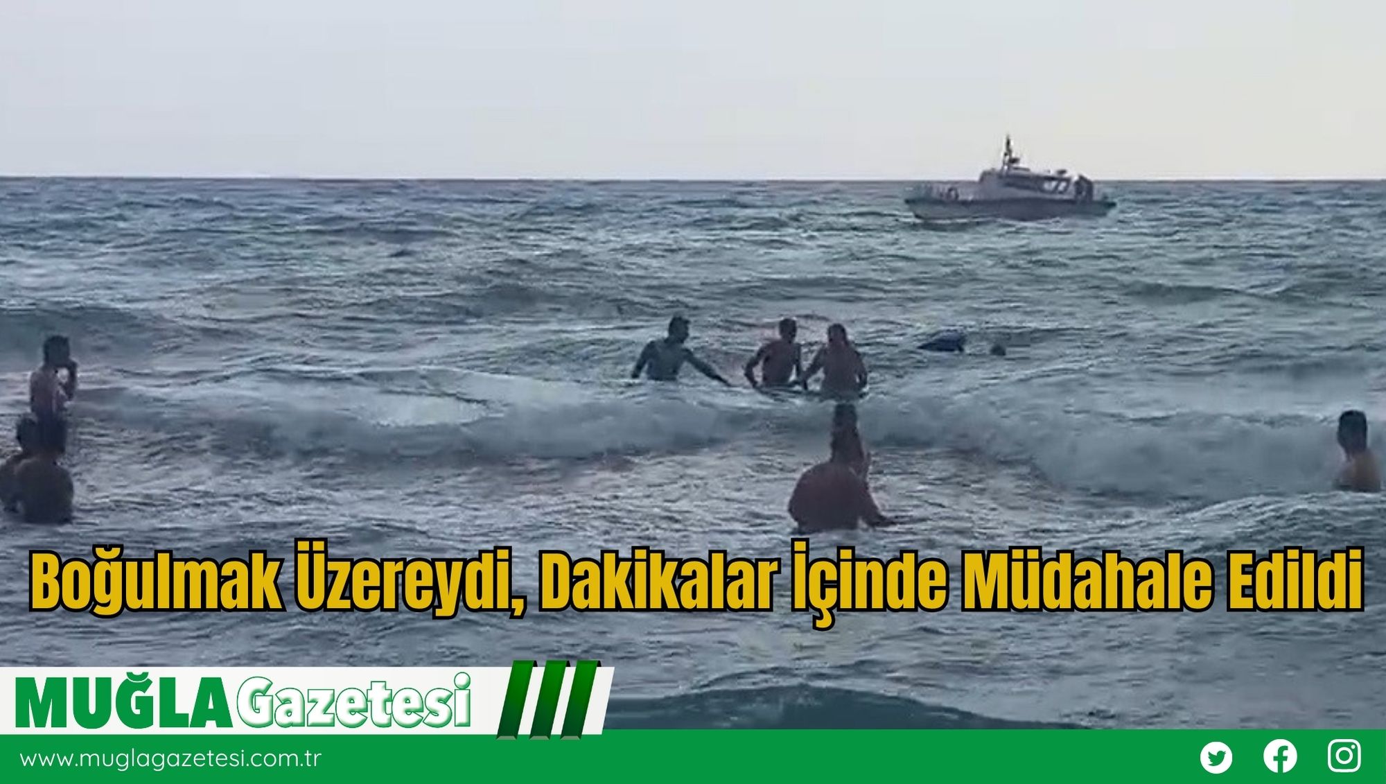 Boğulmak Üzereydi, Dakikalar İçinde Müdahale Edildi