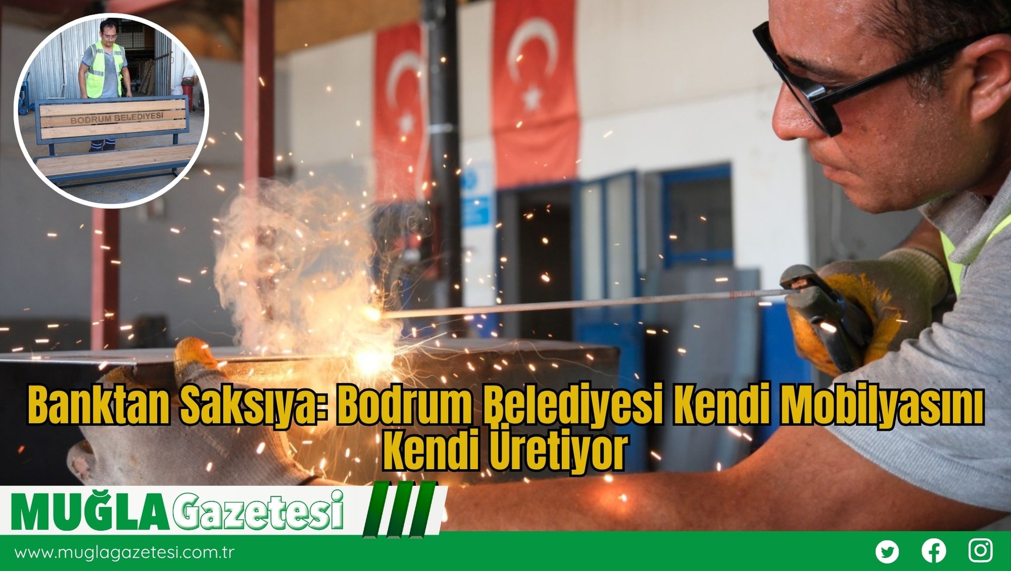 Banktan Saksıya: Bodrum Belediyesi Kendi Mobilyasını Kendi Üretiyor