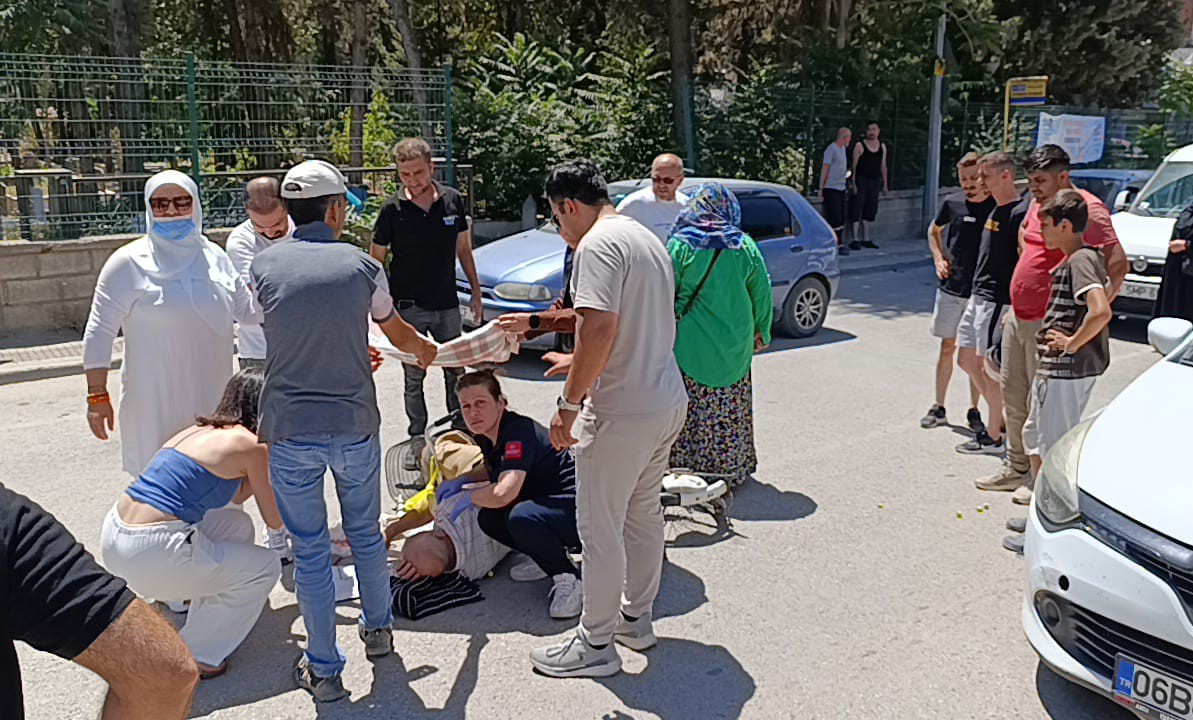 Yaralıya İlk Müdahale Sıcaktan Koruyan Vatandaşlardan Geldi