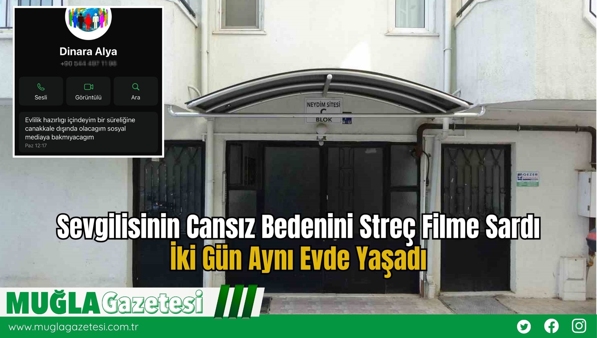 Sevgilisinin Cansız Bedenini Streç Filme Sardı, İki Gün Aynı Evde Yaşadı