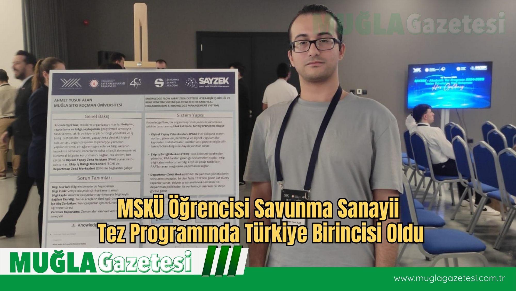 MSKÜ Öğrencisi Savunma Sanayii Tez Programında Türkiye Birincisi Oldu