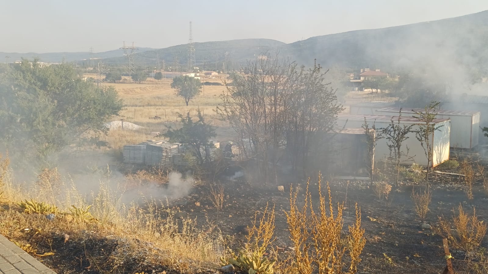 Menteşe Muslihittin Mahallesi’nde Yangın