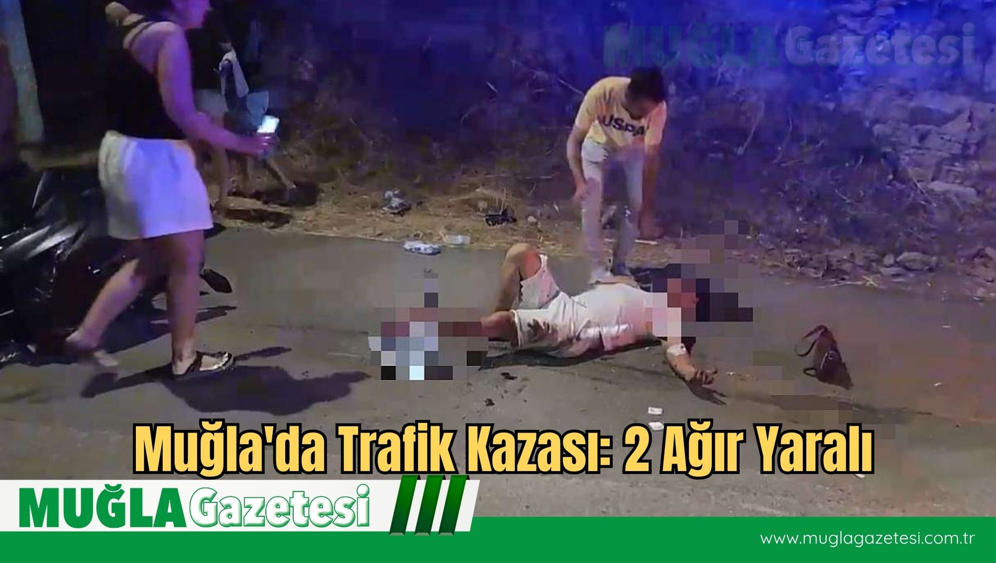 Muğla'da Trafik Kazası: 2 Ağır Yaralı