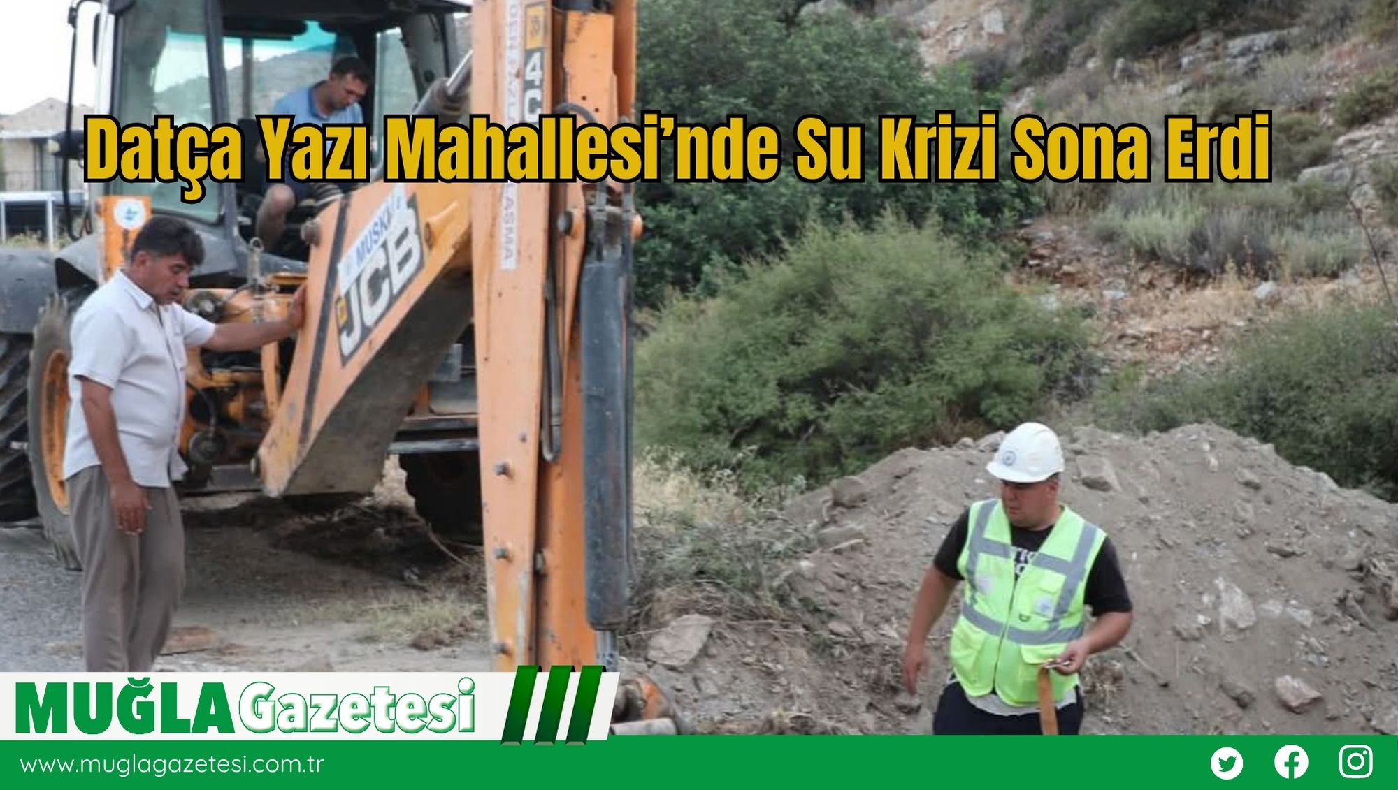 Datça Yazı Mahallesi’nde Su Krizi Sona Erdi