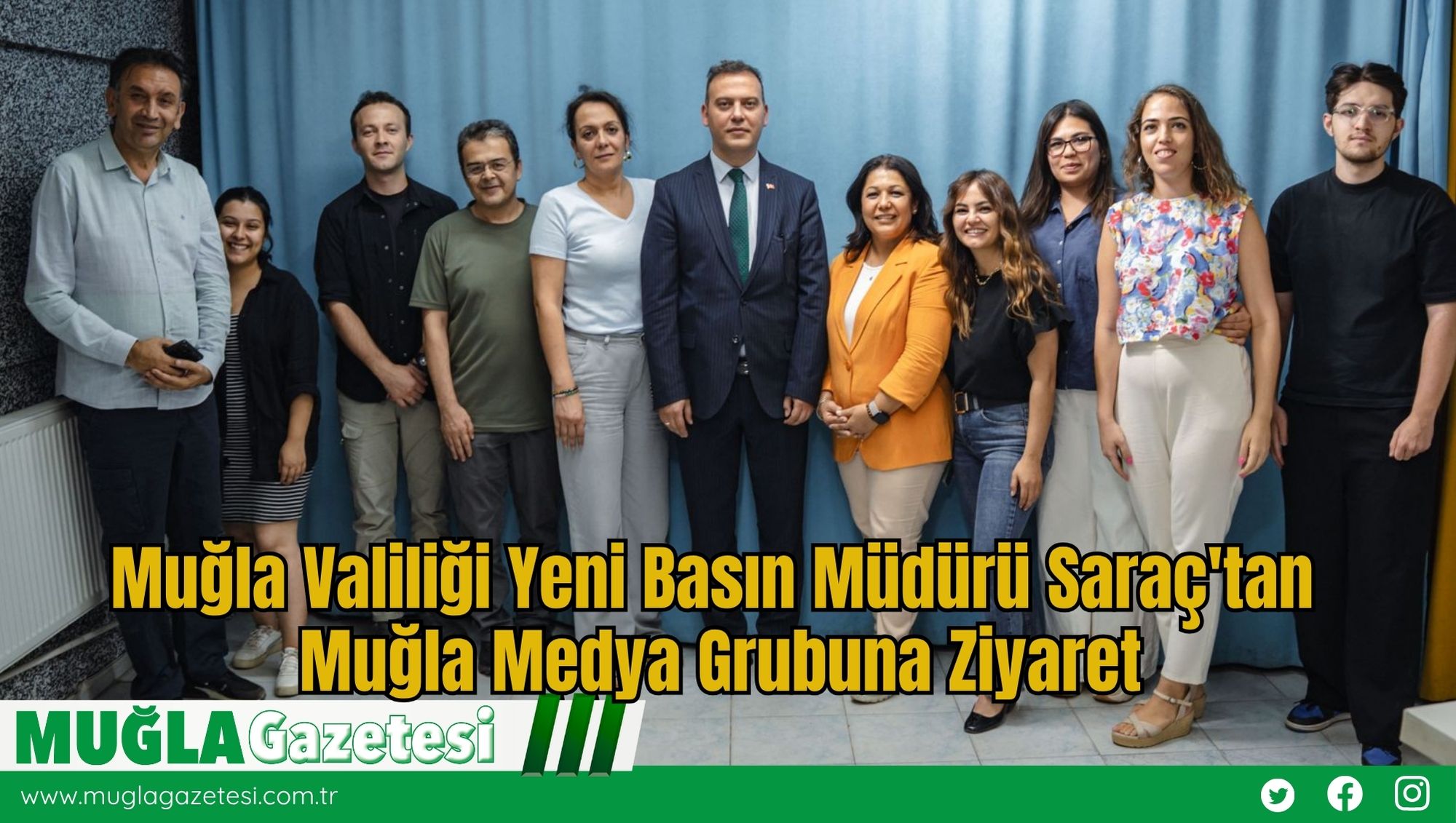Muğla Valiliği Yeni Basın Müdürü Saraç'tan Muğla Medya Grubuna Ziyaret