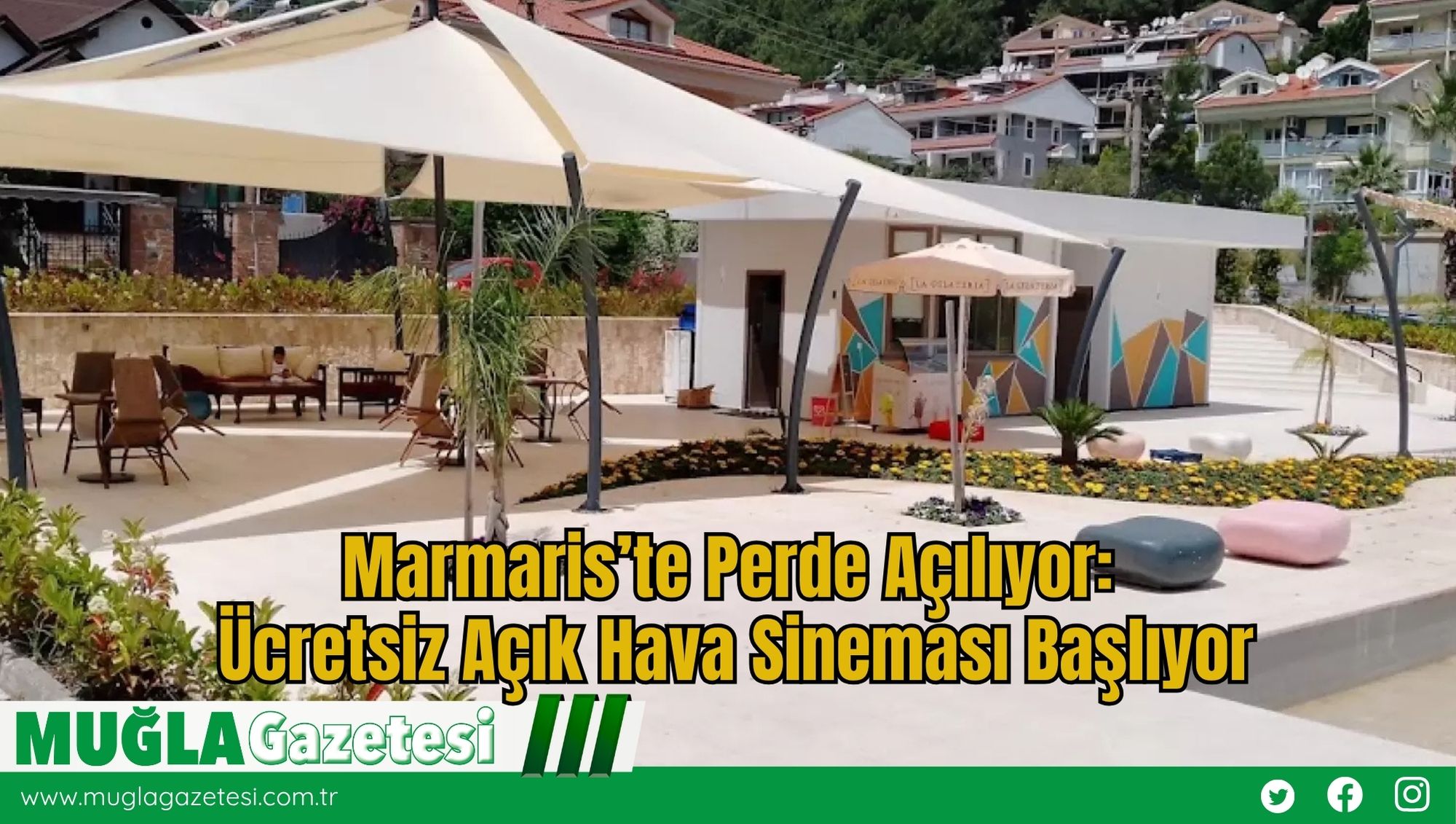 Marmaris’te Perde Açılıyor: Ücretsiz Açık Hava Sineması Başlıyor