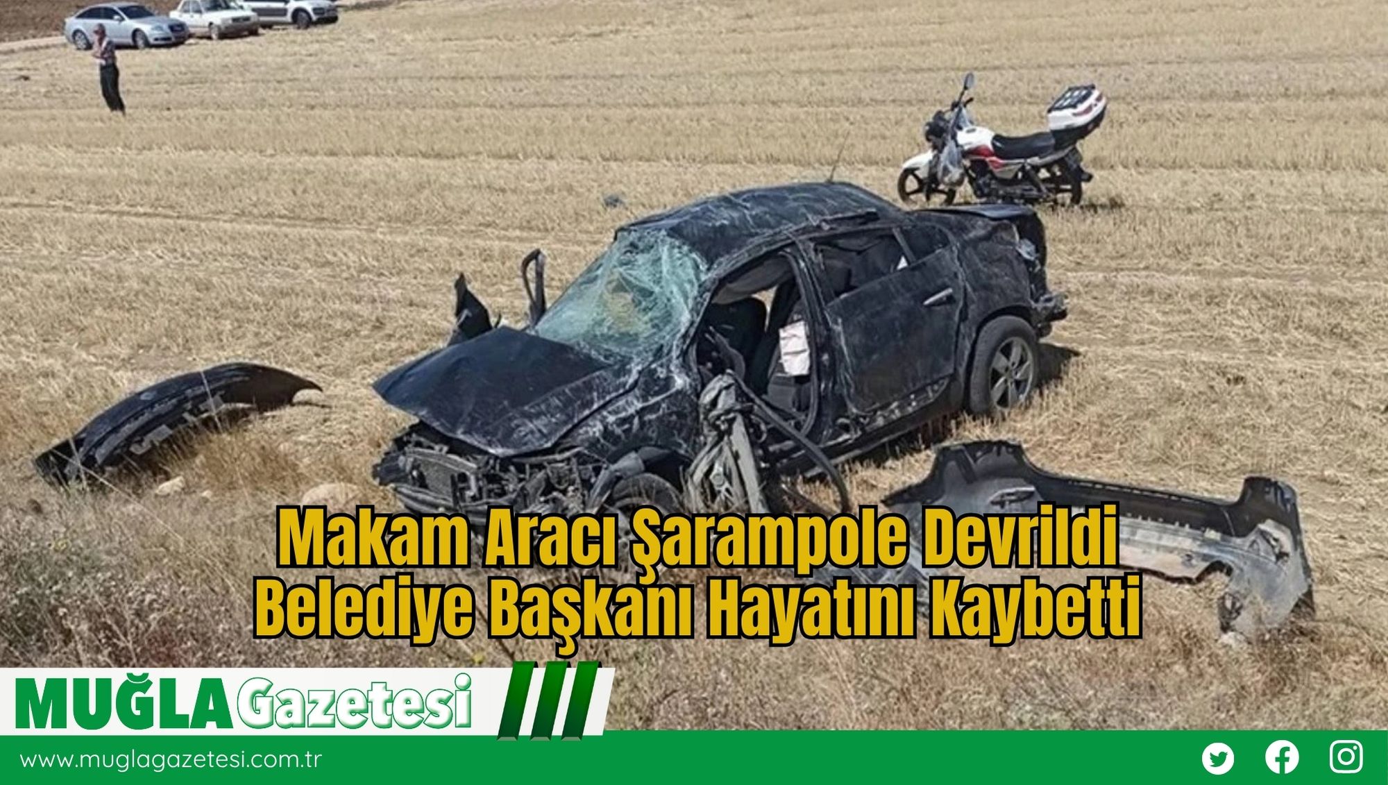 Makam Aracı Şarampole Devrildi: Belediye Başkanı Hayatını Kaybetti