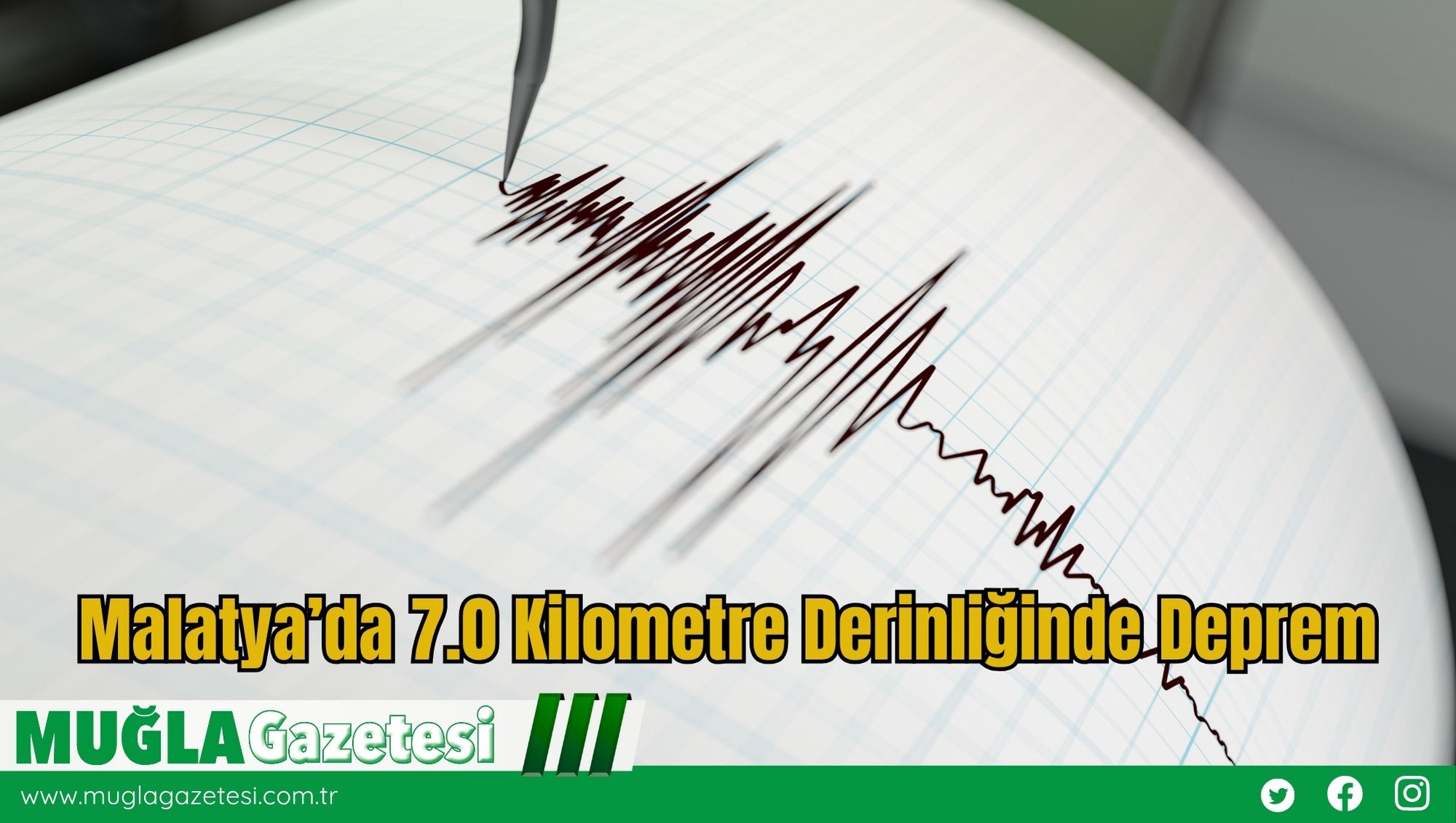 Malatya’da 7.0 Kilometre Derinliğinde Deprem