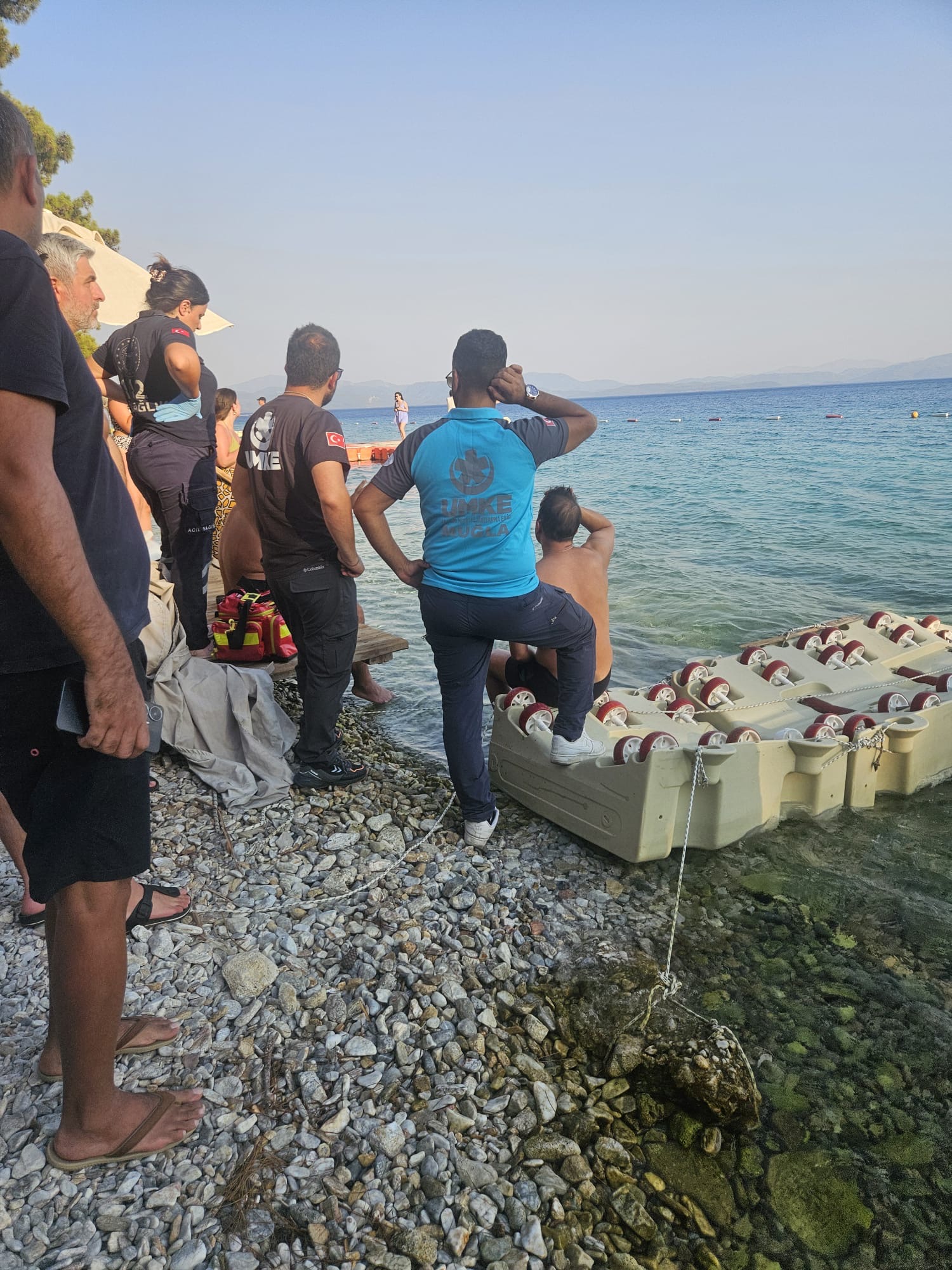 Muğla'da Denize Düşen 2 Kişiyi Kurtarma Operasyonu