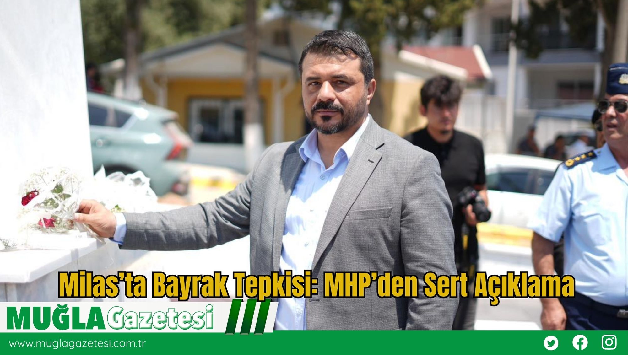 Milas’ta Bayrak Tepkisi: MHP’den Sert Açıklama