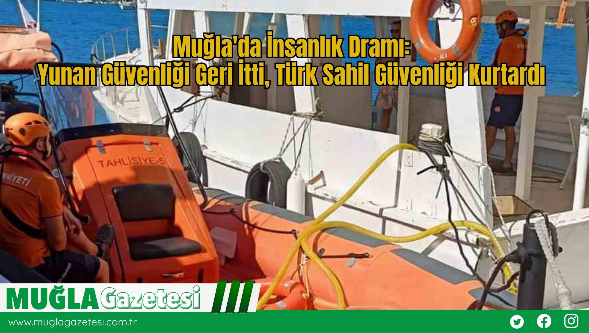Fethiye'de Facianın Eşiğinden Dönüldü: Tekne Su Aldı, Ekipler Harekete Geçti