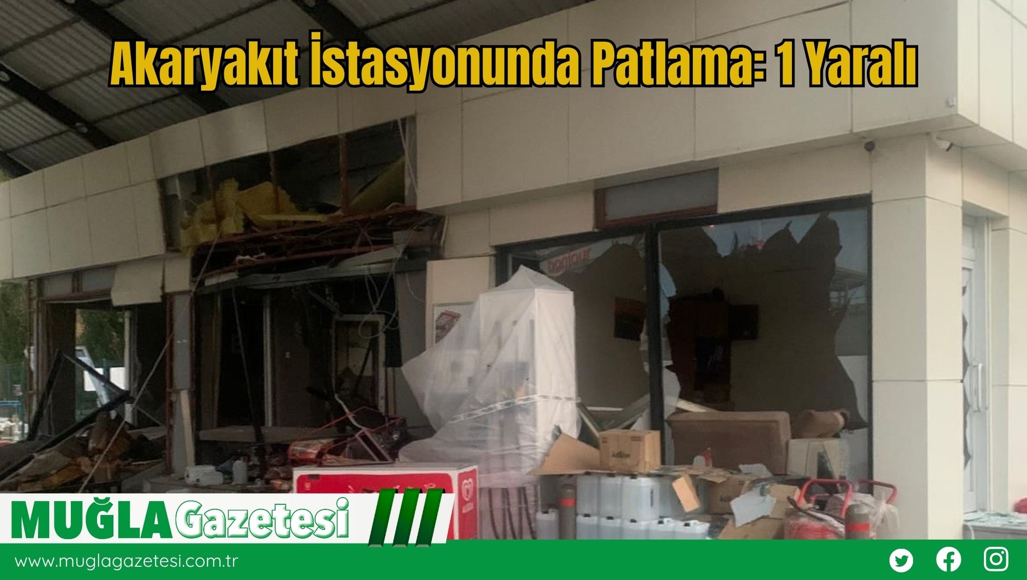Akaryakıt İstasyonunda Patlama: 1 Yaralı