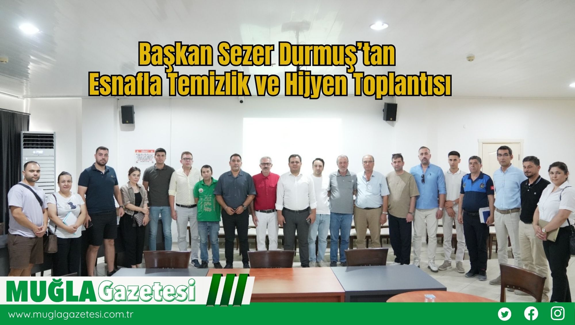Başkan Sezer Durmuş’tan Esnafla Temizlik ve Hijyen Toplantısı