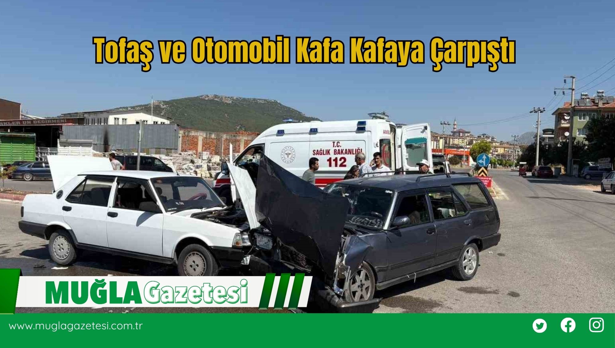 Tofaş ve Otomobil Kafa Kafaya Çarpıştı