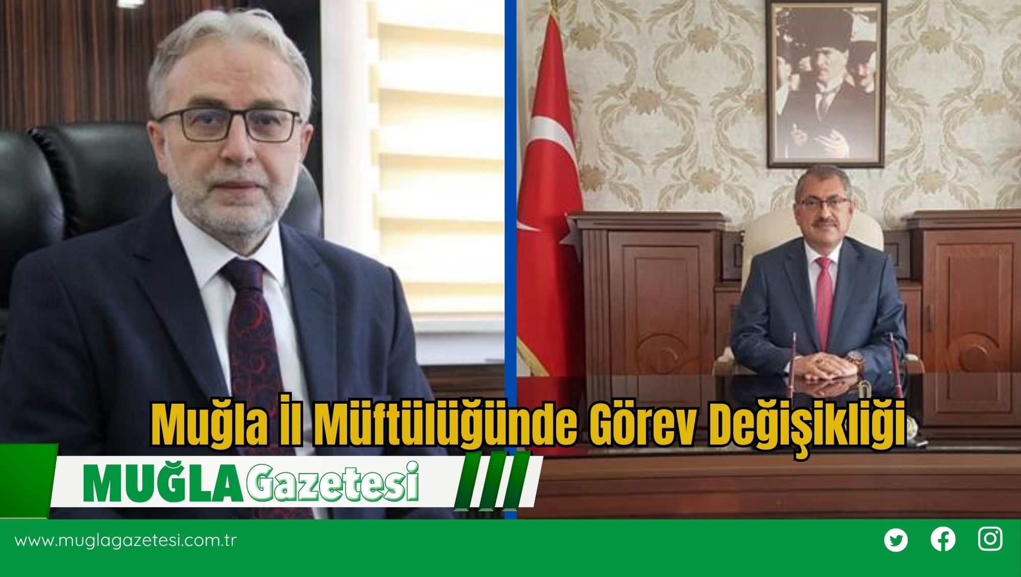 Muğla İl Müftülüğünde Görev Değişikliği