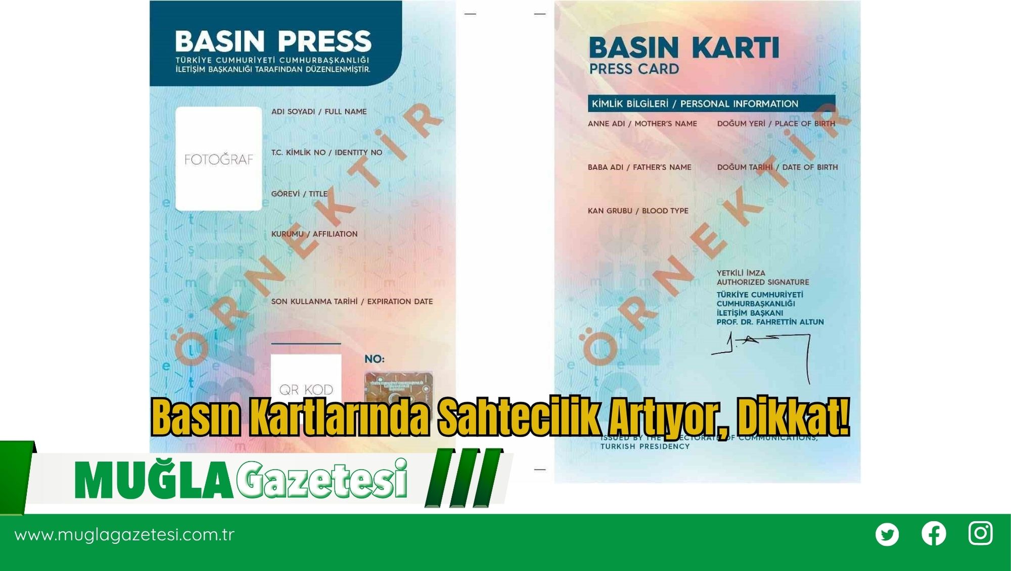 Basın Kartlarında Sahtecilik Artıyor, Dikkat!