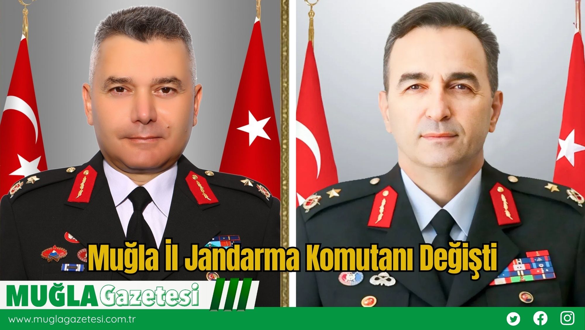 Muğla İl Jandarma Komutanı Değişti