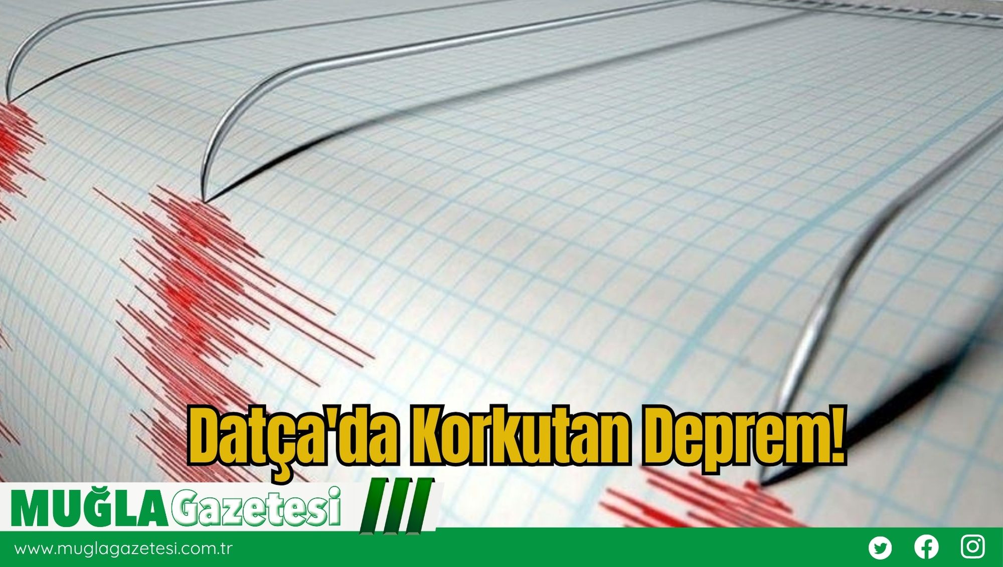 Datça'da Korkutan Deprem