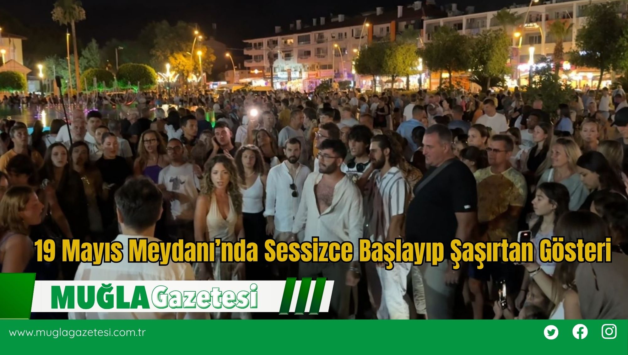19 Mayıs Meydanı’nda Sessizce Başlayıp Şaşırtan Gösteri