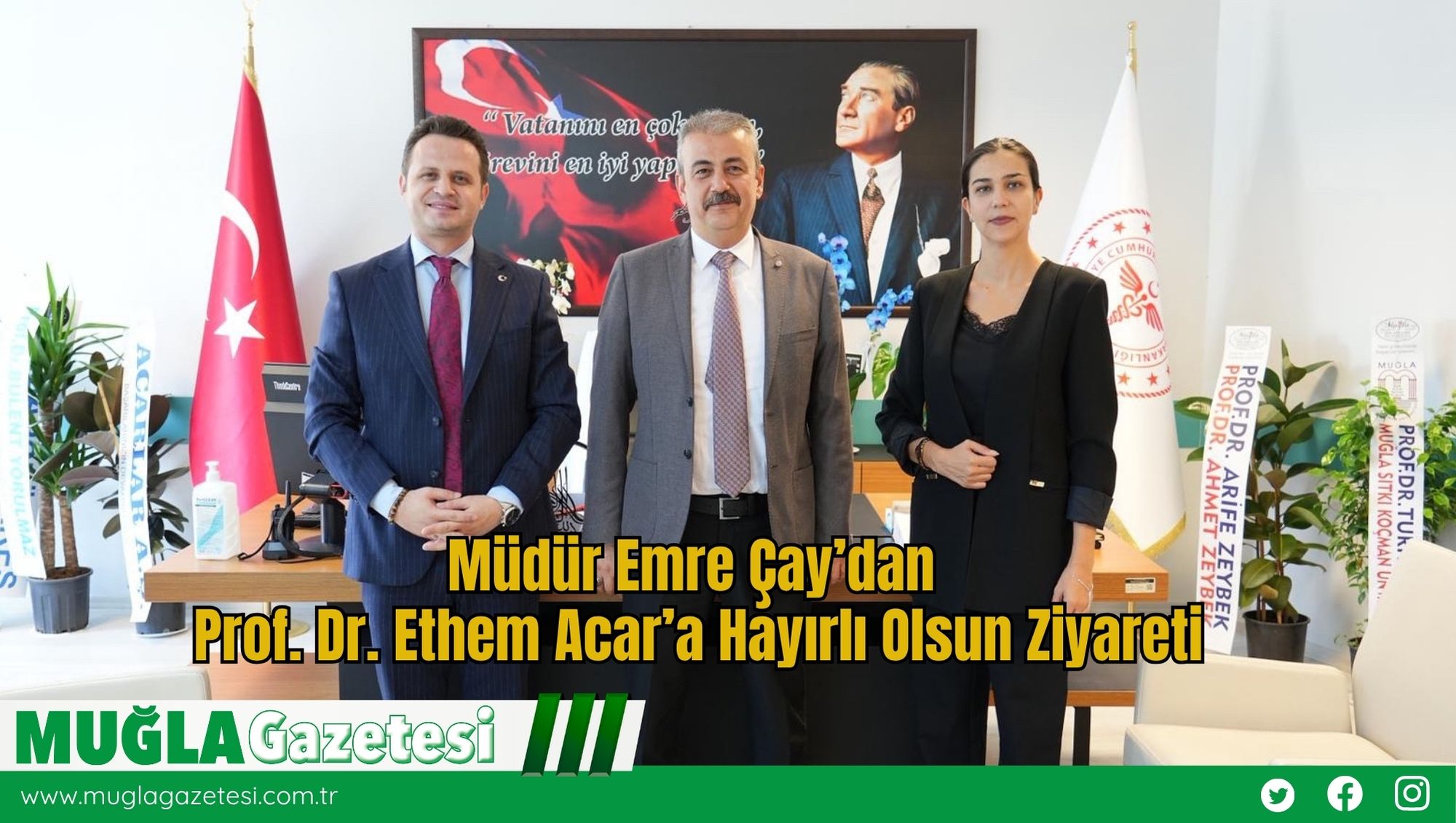 Müdür Emre Çay’dan Prof. Dr. Ethem Acar’a Hayırlı Olsun Ziyareti