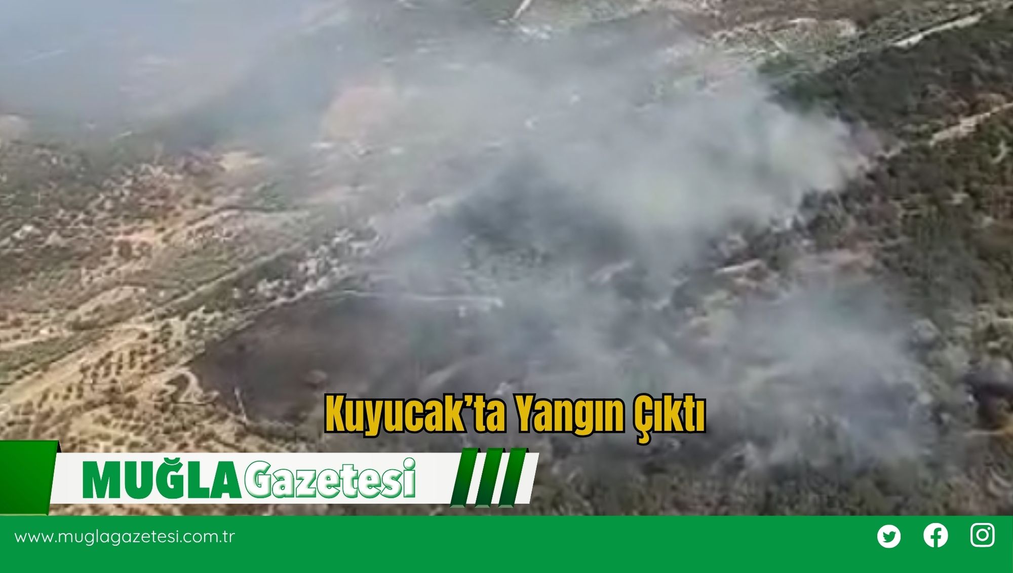 Kuyucak’ta Yangın Çıktı