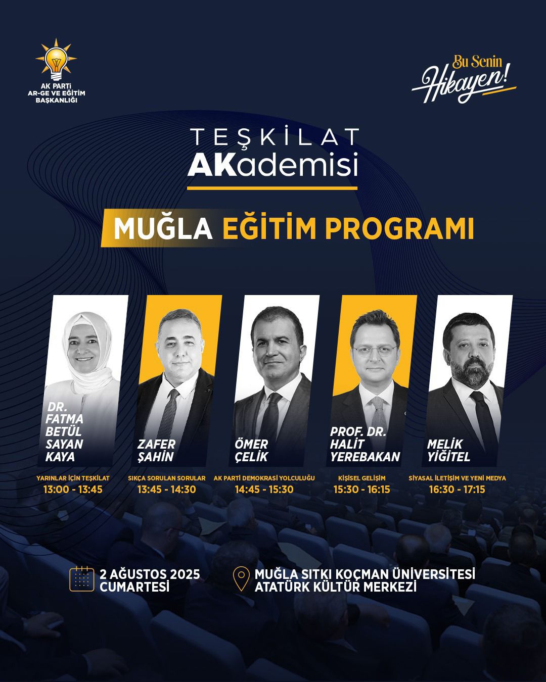AK Parti Akademik Eğitimlerine Muğla’da Devam Edecek
