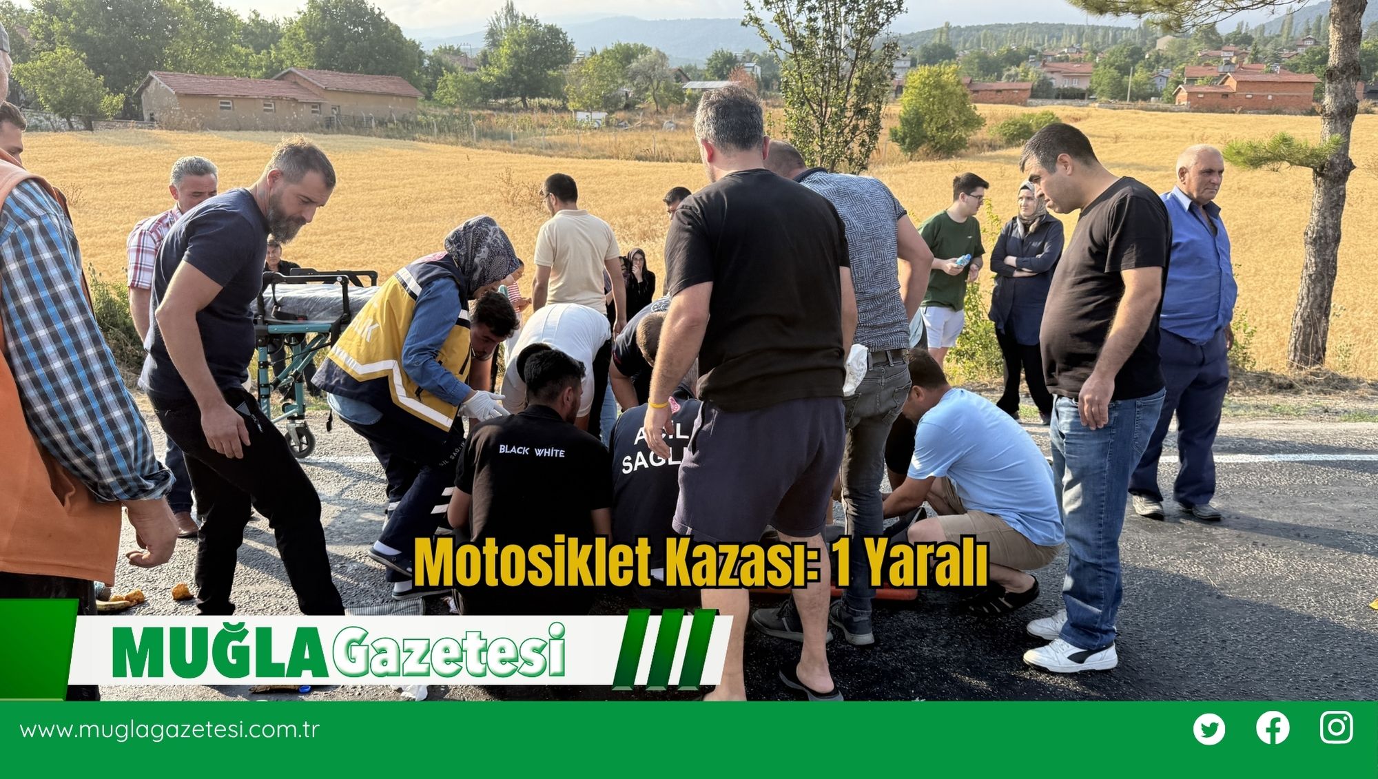 Motosiklet Kazası: 1 Yaralı