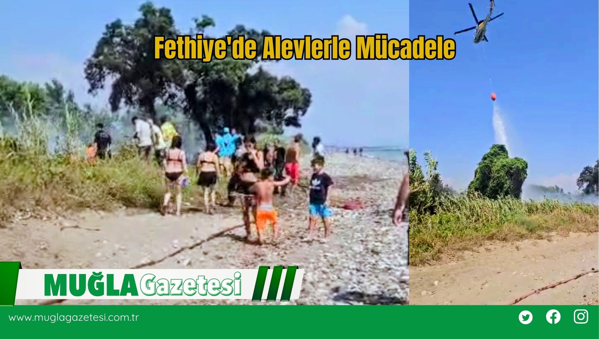 Fethiye'de Alevlerle Mücadele